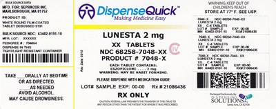 NDC 68258-7048-XX ------Sepracor.jpg NDC 68258-7048-XX - NDC 68258 7048 XX Sepracor